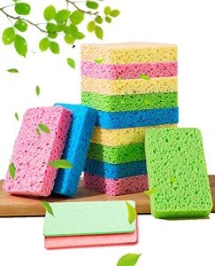 12-Pack Non-Scratch Natural Kitchen Sponges