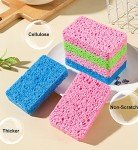 12-Pack Non-Scratch Natural Kitchen Sponges