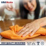 USANOOKS Microfiber Cleaning Cloths - Pack of 8