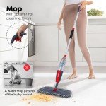Microfiber Spray Mop with 4 Replacement Heads