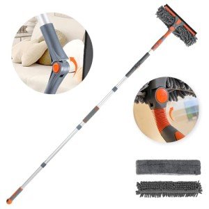 2-in-1 Window Squeegee with Extension Pole