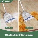 Eyliden Loop-End Wet Mop with 2 Reusable Heads