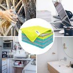 Microfiber Cleaning Cloths - Pack of 8, 12x16