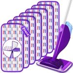 7 Pack Reusable Mop Pads for Swiffer WetJet