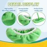 ZEHRAI 3-Pack Reusable Coral Fleece Mop Pads