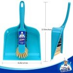 MR. SIGA Blue & Grey Dustpan and Brush Set