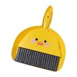 Mini Yellow Broom and Dustpan Set for Quick Clean-Up