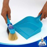 MR. SIGA Blue & Grey Dustpan and Brush Set