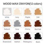 Wood Filler Sticks - 12 Color Repair Crayons