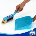 MR. SIGA Blue & Grey Dustpan and Brush Set