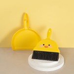 Mini Yellow Broom and Dustpan Set for Quick Clean-Up