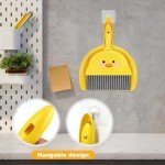Mini Yellow Broom and Dustpan Set for Quick Clean-Up