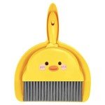Mini Yellow Broom and Dustpan Set for Quick Clean-Up