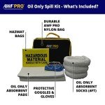 35-Piece Portable Oil Spill Kit for Vehicles & Home