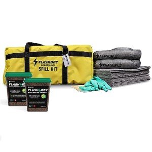 Portable Complete Spill Kit with Absorbent Supplies