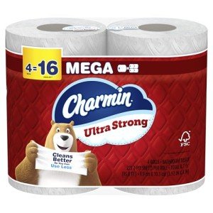 Charmin Ultra Strong Toilet Paper - 4 Mega Rolls