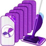 Reusable Microfiber Mop Pads for Swiffer WetJet (6 Pack)