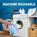 300 Pack Microfiber Cleaning Cloths in 5 Colors