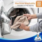 MR.SIGA Streak-Free Microfiber Cleaning Cloths - 12 Pack