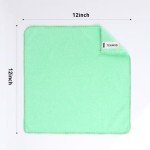 300 Pack Microfiber Cleaning Cloths in 5 Colors
