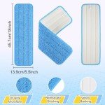 18" Microfiber Mop Pads - 5 Pack Replacement Heads