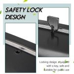 Maxcheck Double Toilet Paper Dispenser - Black