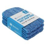 18" Machine Washable Microfiber Mop Pads (3 Pack)