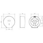 San Jamar Jofel Plastic Tissue Dispenser - Black