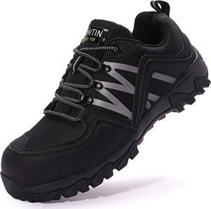 Men's Steel Toe Slip-Resistant Work Shoes - Size 14
