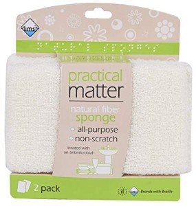 Organic Cotton Kitchen Sponges - 6 Count Pack