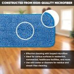 18" Machine Washable Microfiber Mop Pads (3 Pack)