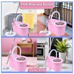 Pink Mop and Bucket Cleaning Set
