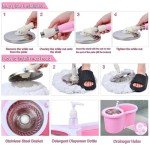 Pink Mop and Bucket Cleaning Set