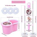 Pink Mop and Bucket Cleaning Set