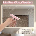 Pink Silicone Squeegee for Easy Cleaning Anywhere