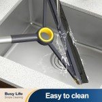 Yocada Adjustable Floor Squeegee with Rubber Blade