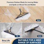 Yocada Adjustable Floor Squeegee with Rubber Blade