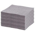 United Sorbents Gray Universal Sorbent Pads, 100 Pack