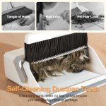 Broom and Dustpan Set for Pet Hair Cleanup