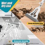 White PVA Sponge Mop with Adjustable Handle and Head