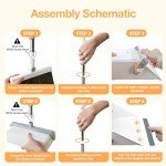 Broom and Dustpan Set for Pet Hair Cleanup