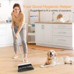 Broom and Dustpan Set for Pet Hair Cleanup