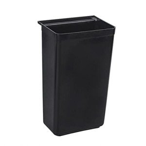TrueCraftware Black Utility Refuse Bin 13"x9"x22