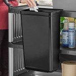 TrueCraftware Black Utility Refuse Bin 13"x9"x22