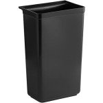 TrueCraftware Black Utility Refuse Bin 13"x9"x22