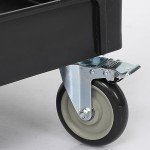 Heavy-Duty 2-Shelf Service Cart with Handle