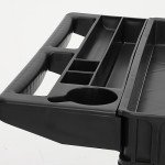 Heavy-Duty 2-Shelf Service Cart with Handle