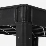 Heavy-Duty 2-Shelf Service Cart with Handle