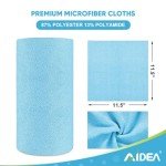 AIDEA 75PK Microfiber Cleaning Cloth Roll