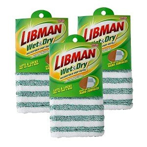 Libman Microfiber Mop Refills - 3 Pads Included